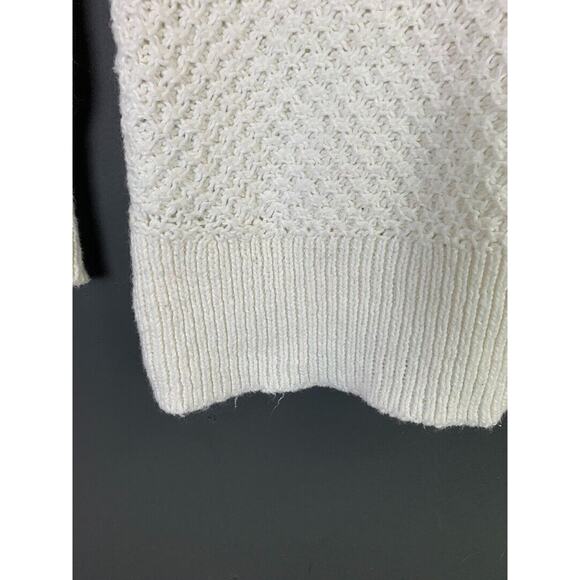 American Eagle Outfitters White Knit Sweater With Cowl Neck Pullover Style XS - Picture 4 of 6
